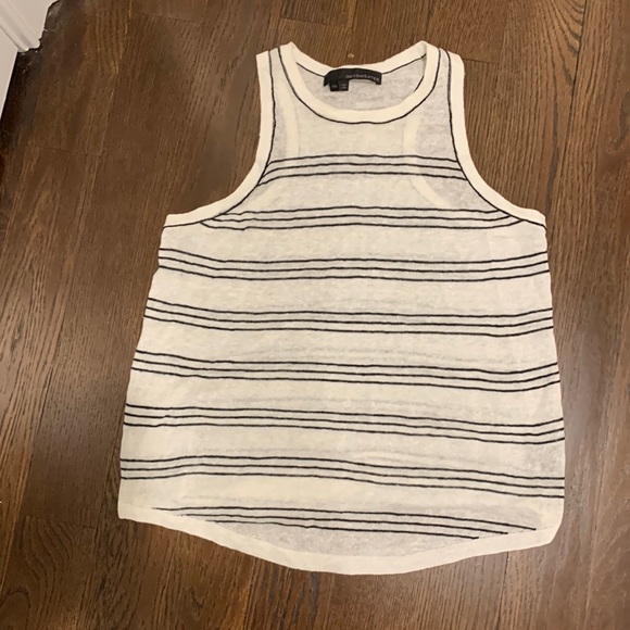 Ladies 360 sweater linen tank top with a racer back - Picture 1 of 4